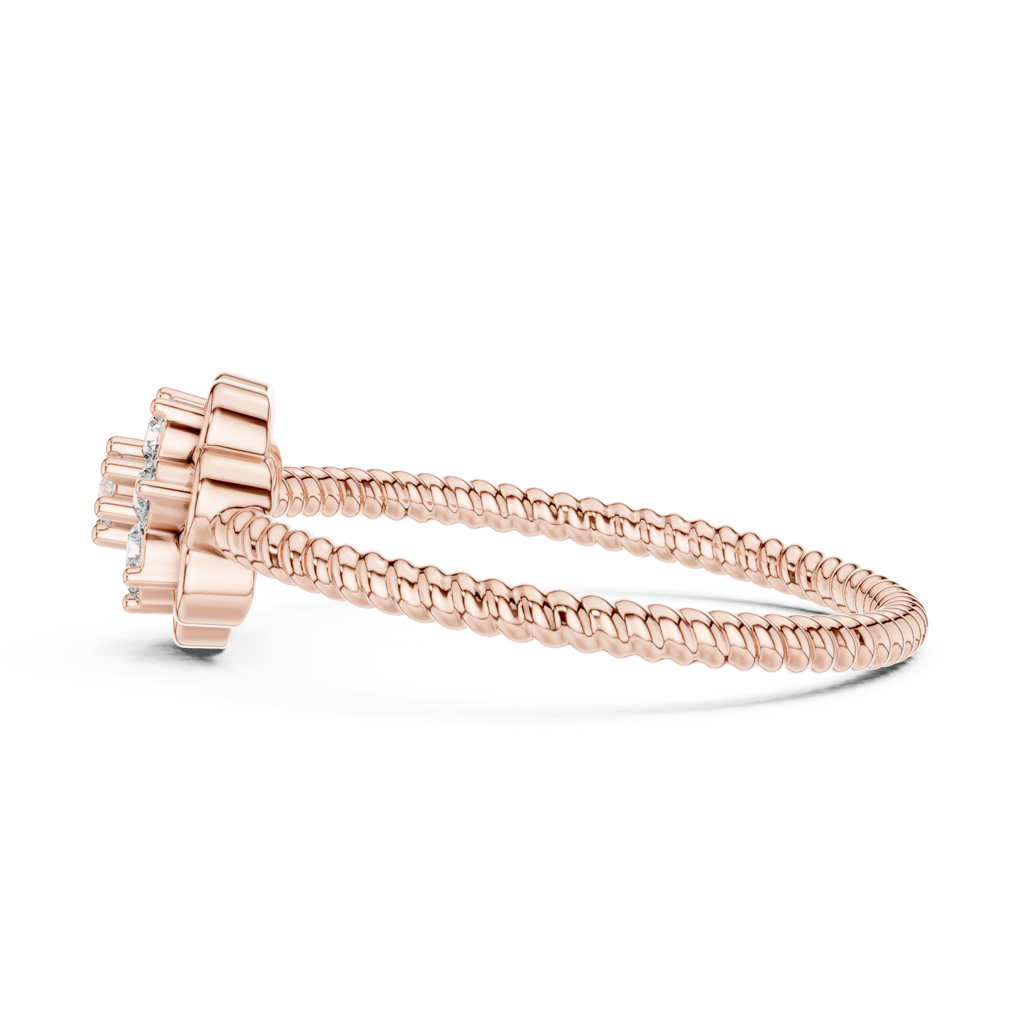 Round Halo Lab Grown Diamond Ring
