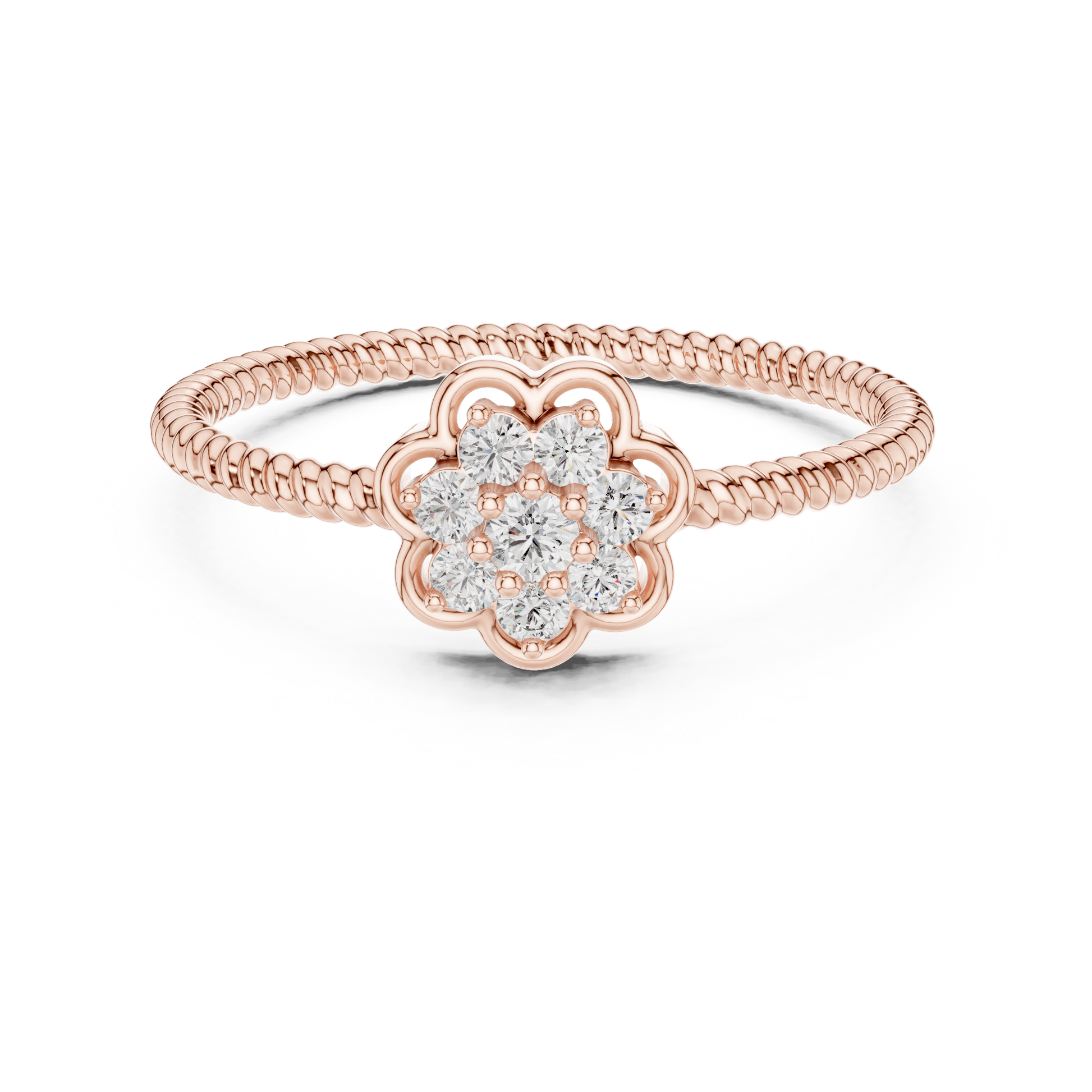 Round Halo Lab Grown Diamond Ring