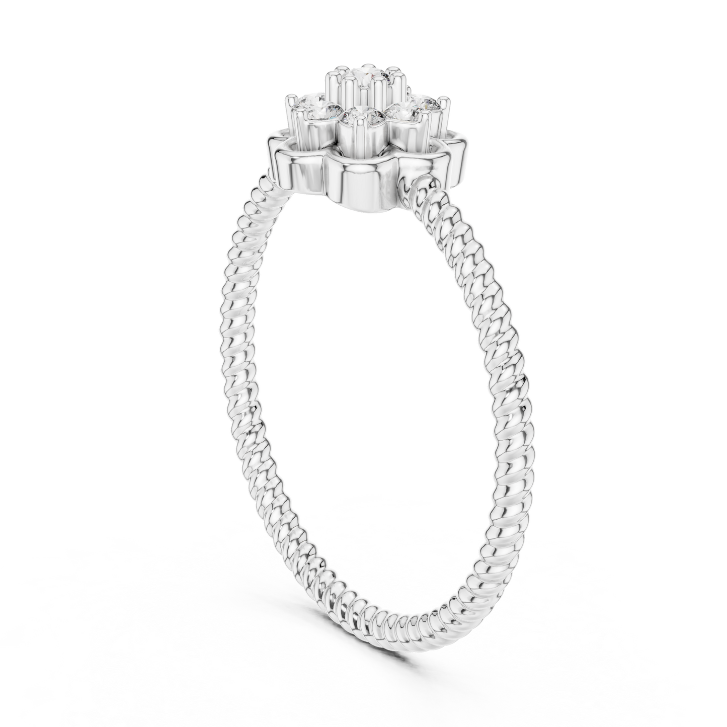 Round Halo Lab Grown Diamond Ring