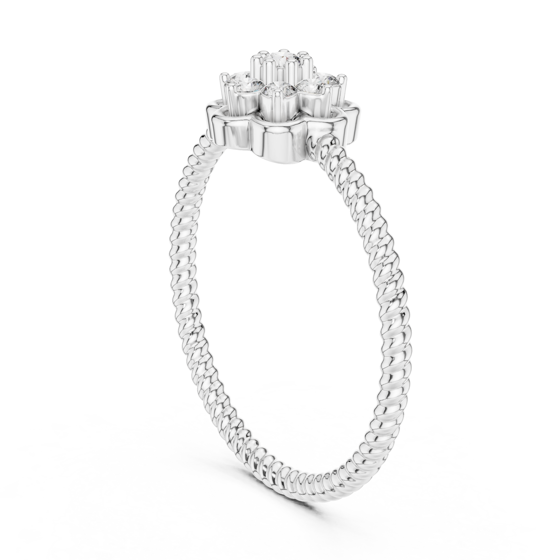 Round Halo Lab Grown Diamond Ring