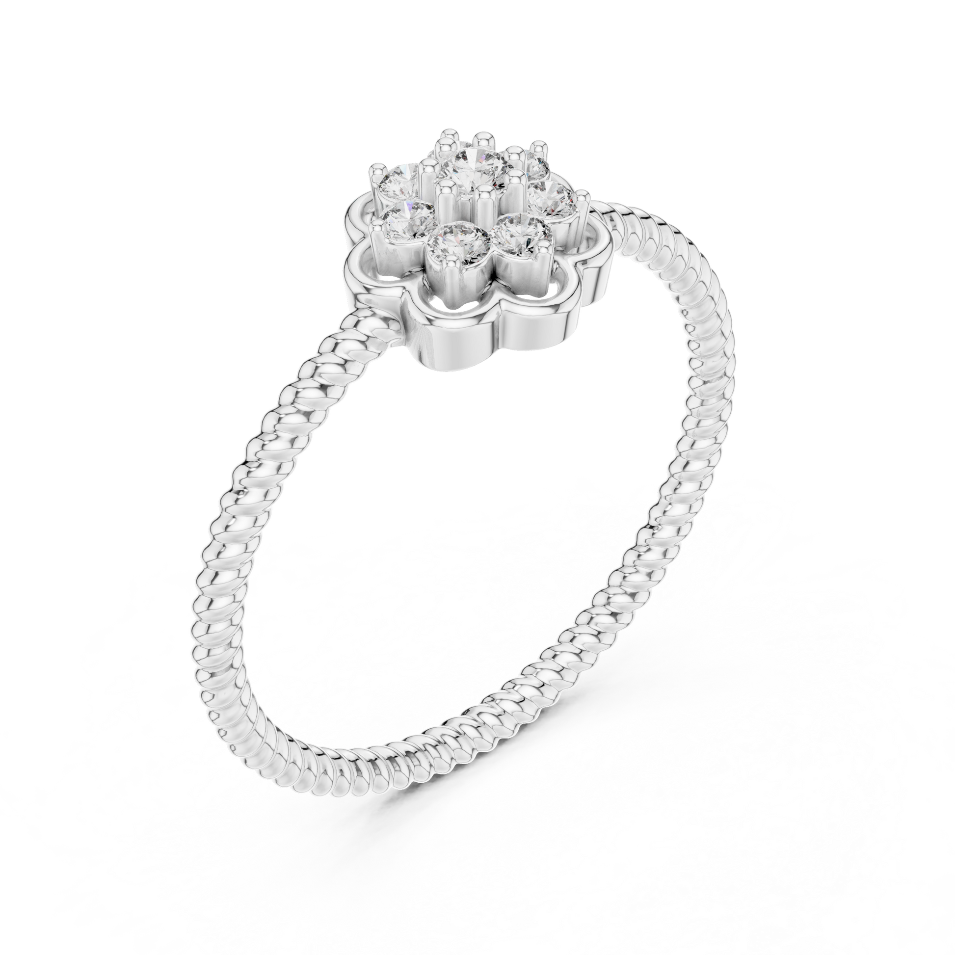 Round Halo Lab Grown Diamond Ring
