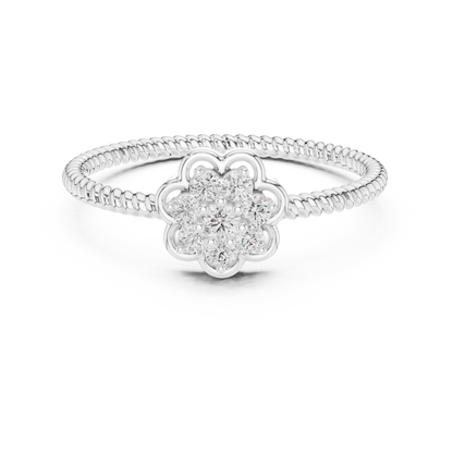 Round Halo Lab Grown Diamond Ring