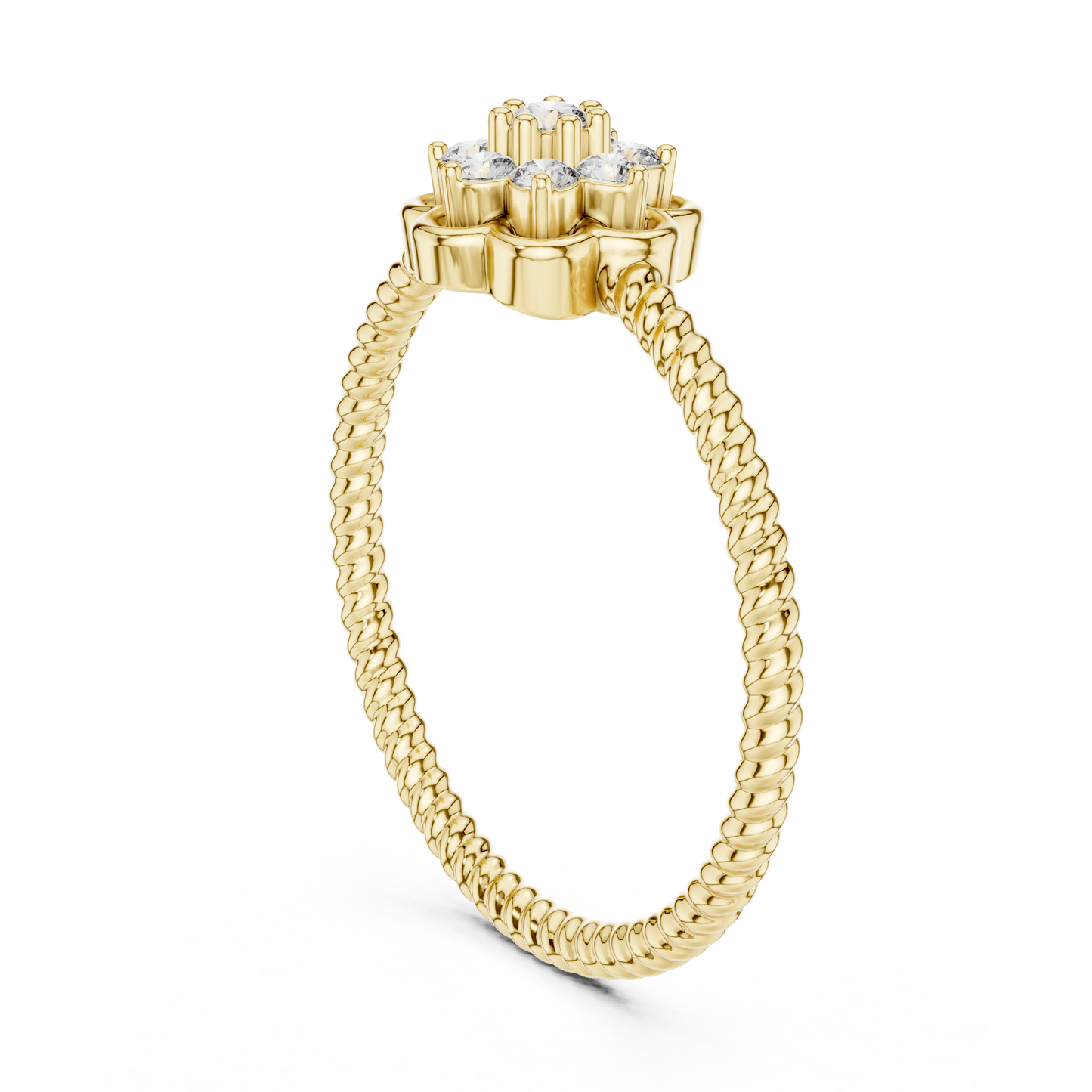 Round Halo Lab Grown Diamond Ring
