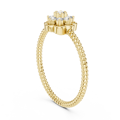 Round Halo Lab Grown Diamond Ring