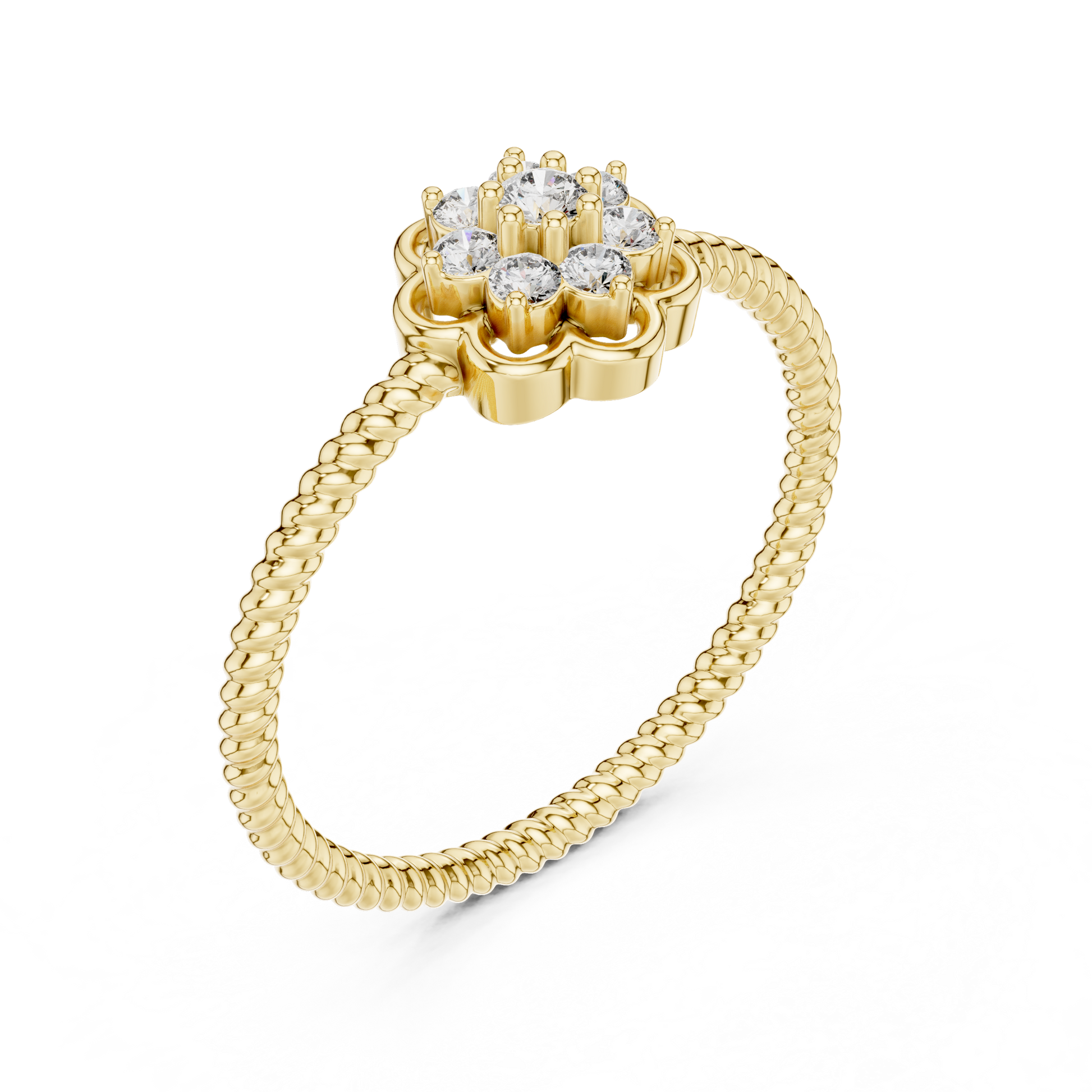 Round Halo Lab Grown Diamond Ring