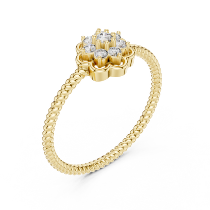 Round Halo Lab Grown Diamond Ring