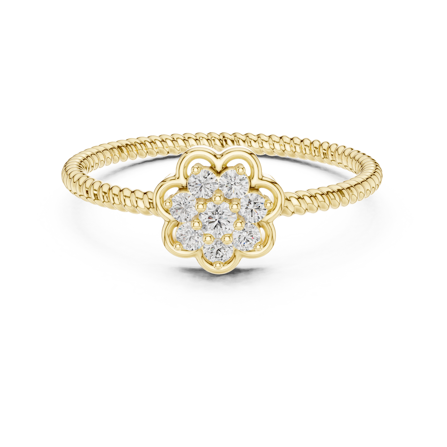 Round Halo Lab Grown Diamond Ring