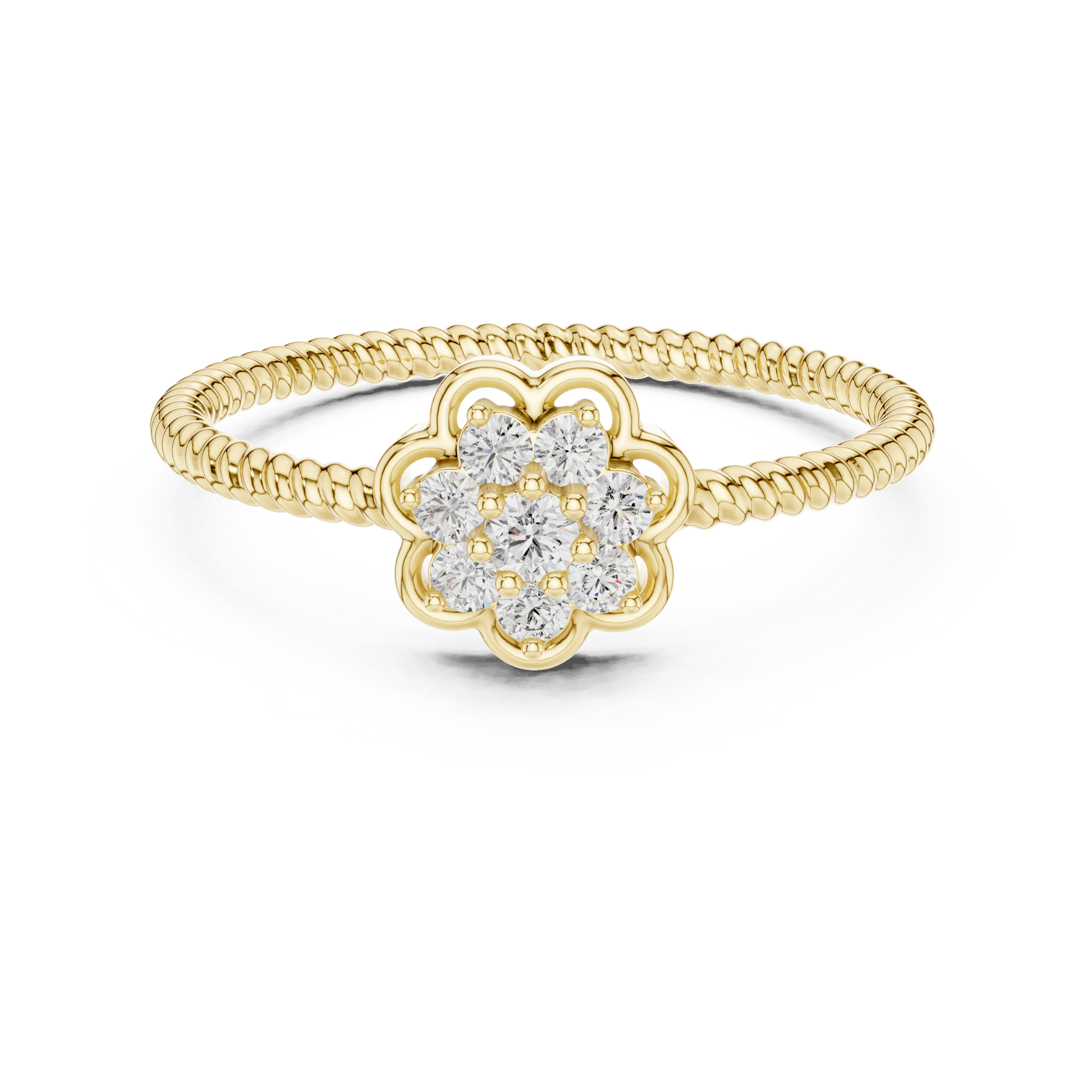 Round Halo Lab Grown Diamond Ring