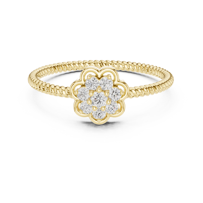 Round Halo Lab Grown Diamond Ring