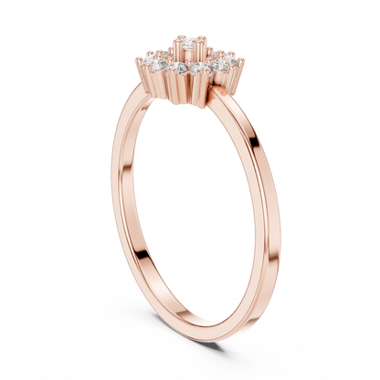 Round Halo Lab Grown Diamond Ring