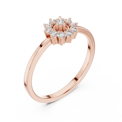 Round Halo Lab Grown Diamond Ring