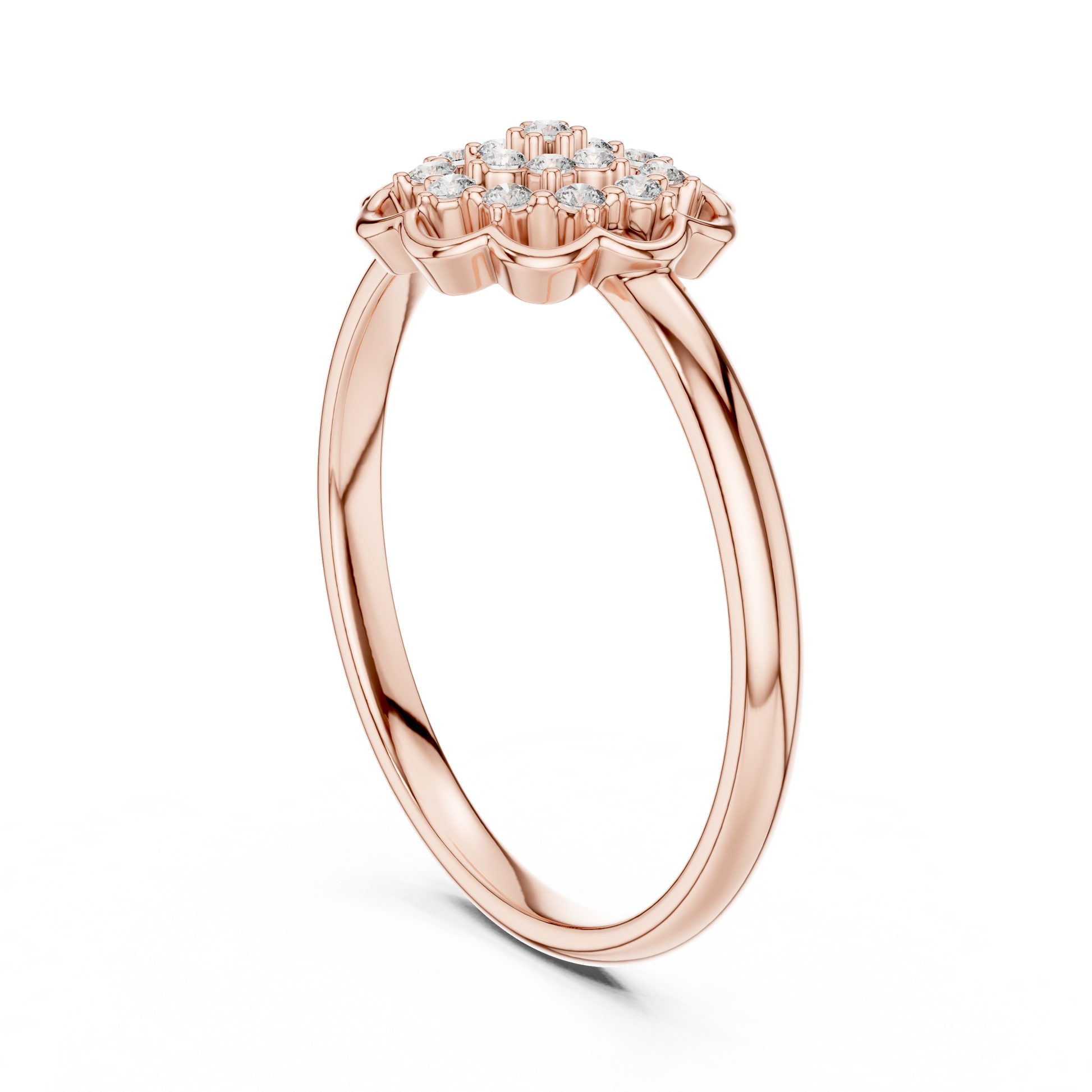 Round Halo Lab Grown Diamond Ring