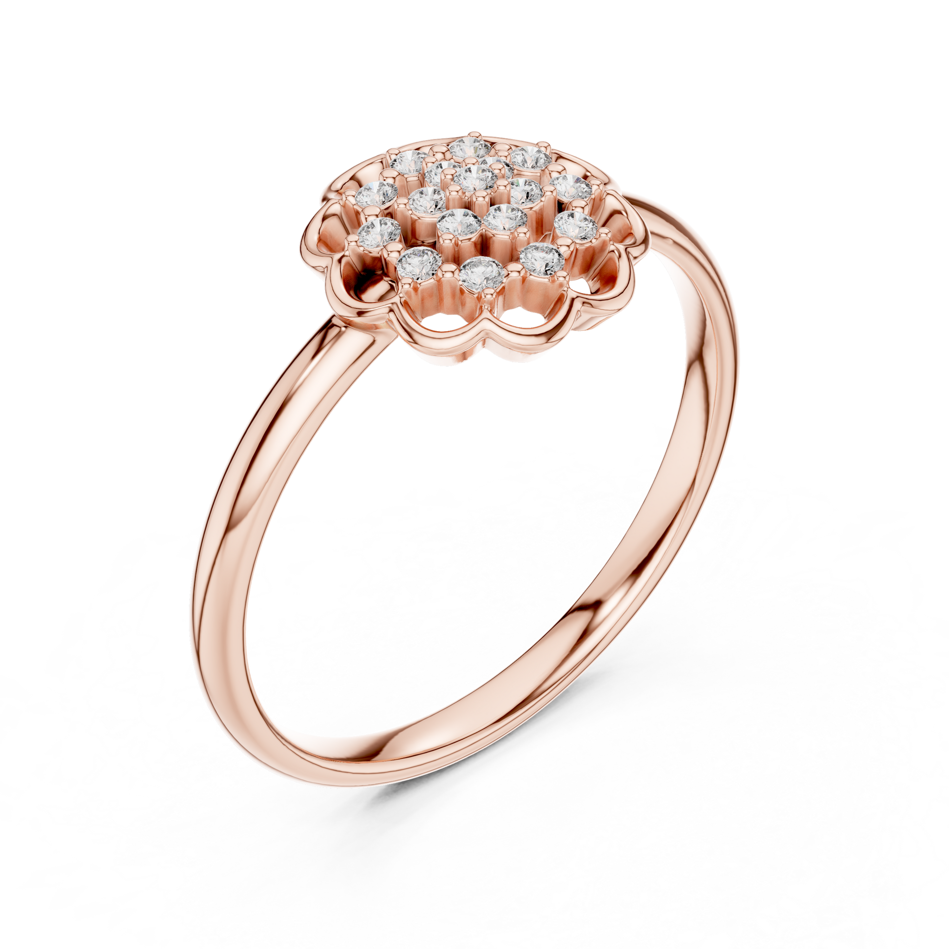 Round Halo Lab Grown Diamond Ring