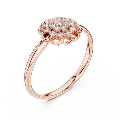 Round Halo Lab Grown Diamond Ring