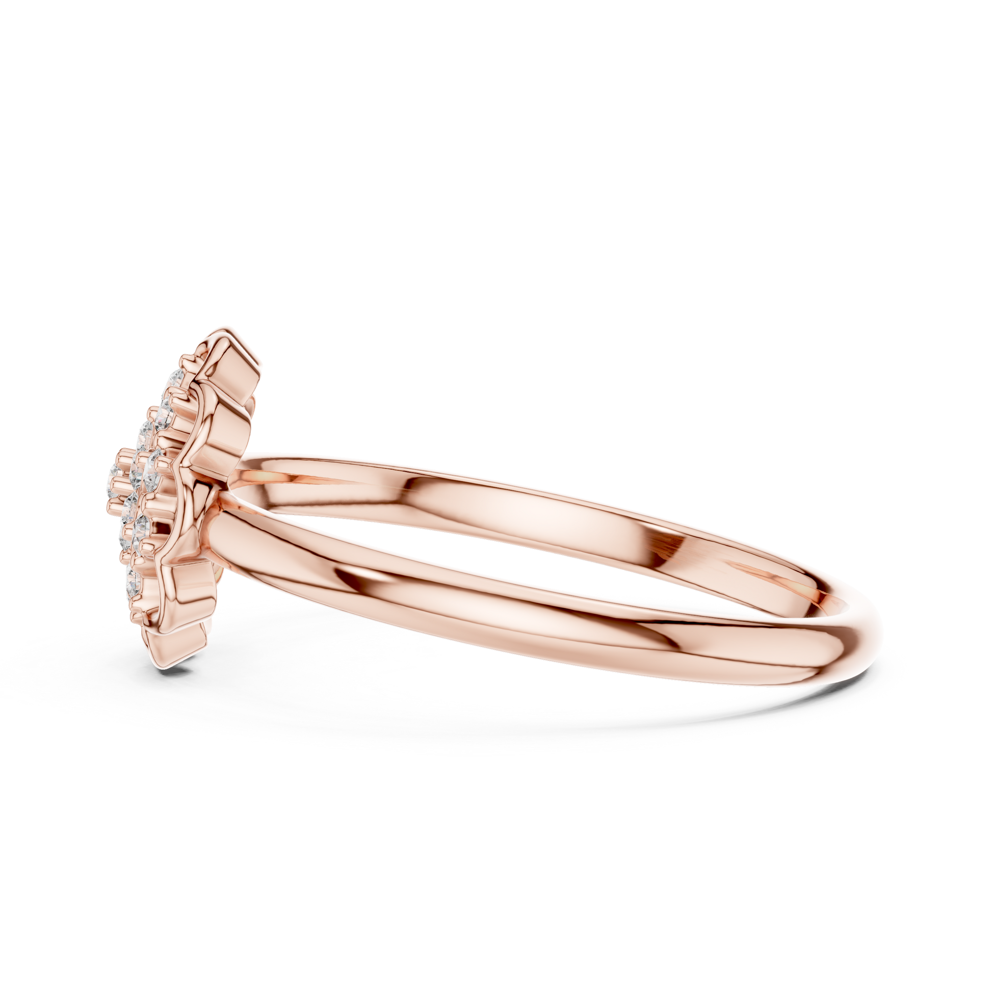 Round Halo Lab Grown Diamond Ring