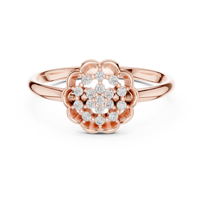 Round Halo Lab Grown Diamond Ring