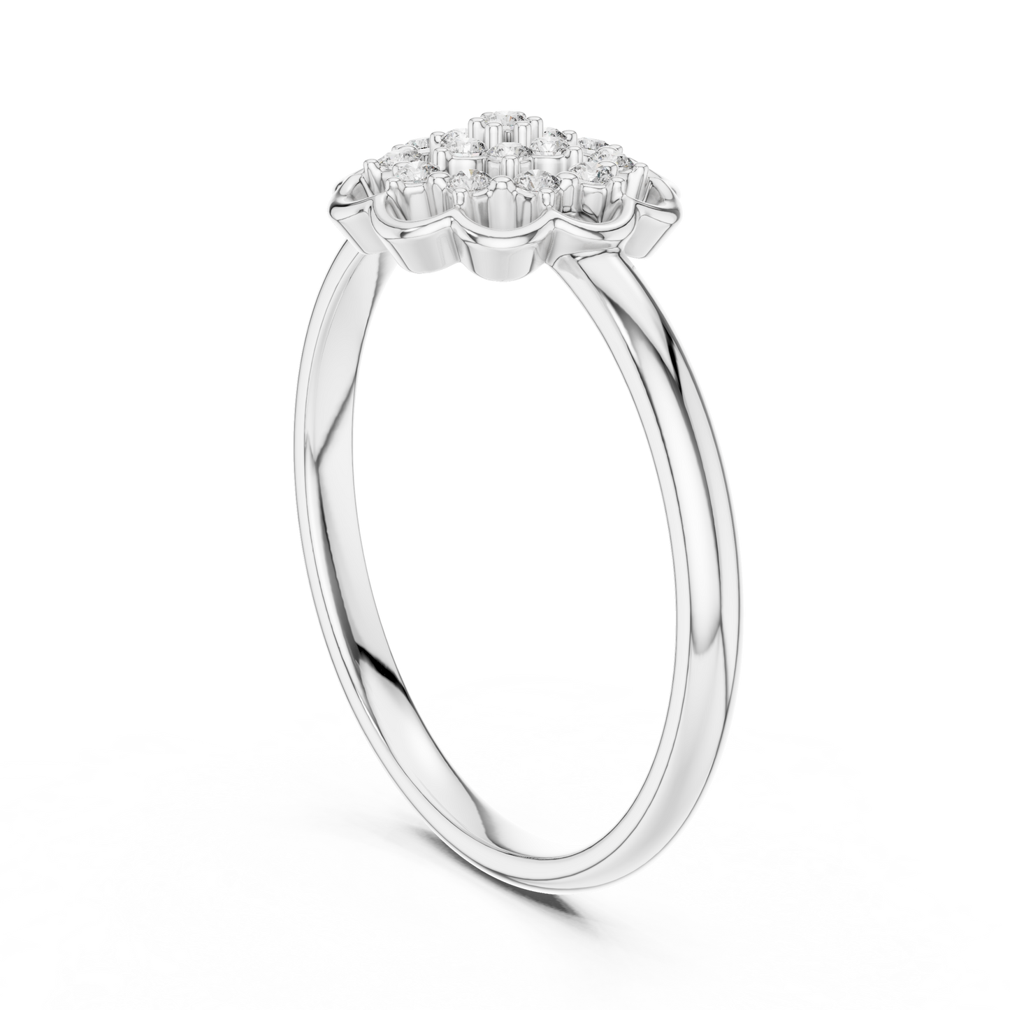 Round Halo Lab Grown Diamond Ring