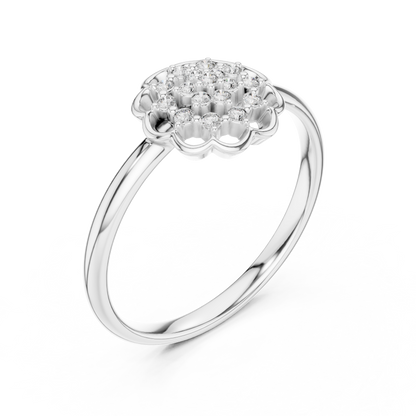Round Halo Lab Grown Diamond Ring