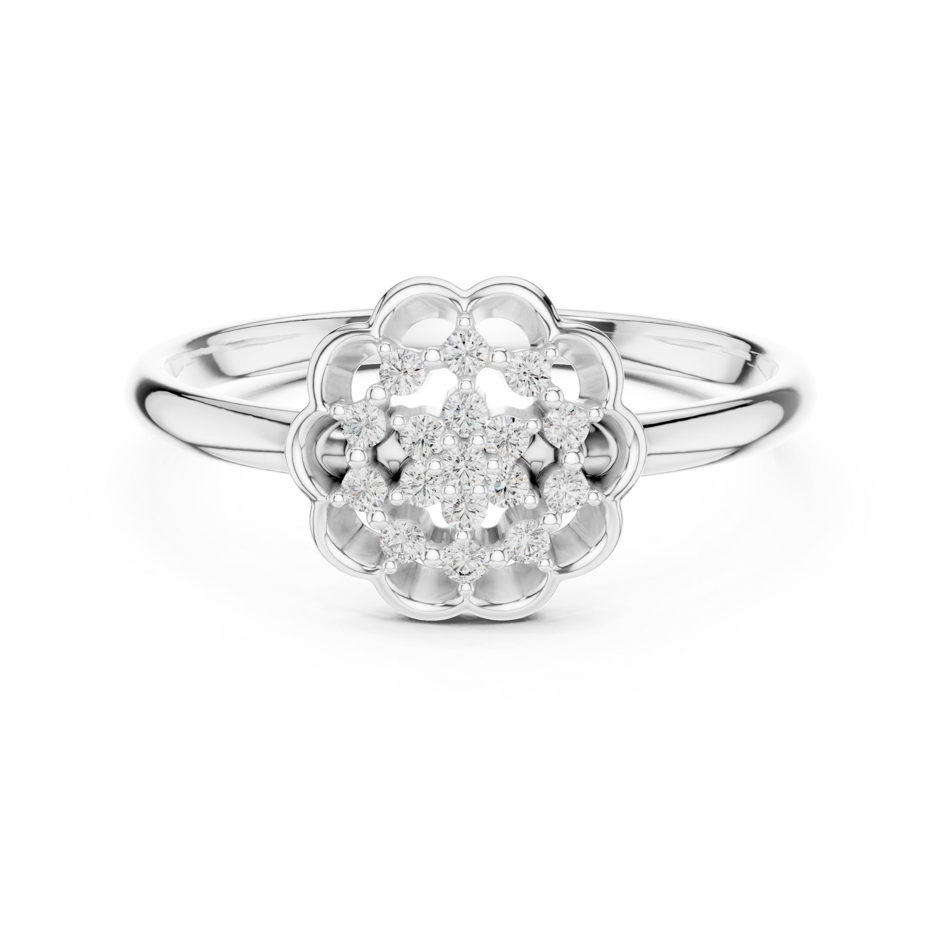 Round Halo Lab Grown Diamond Ring