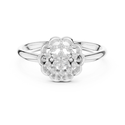 Round Halo Lab Grown Diamond Ring