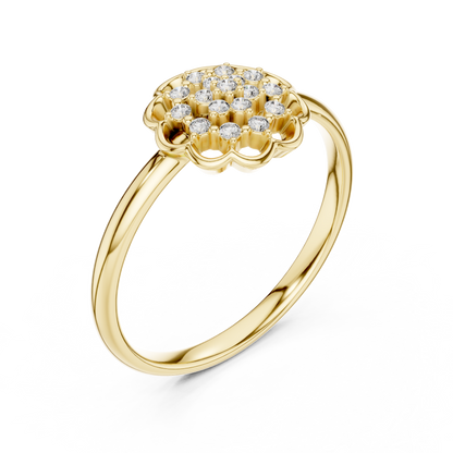Round Halo Lab Grown Diamond Ring