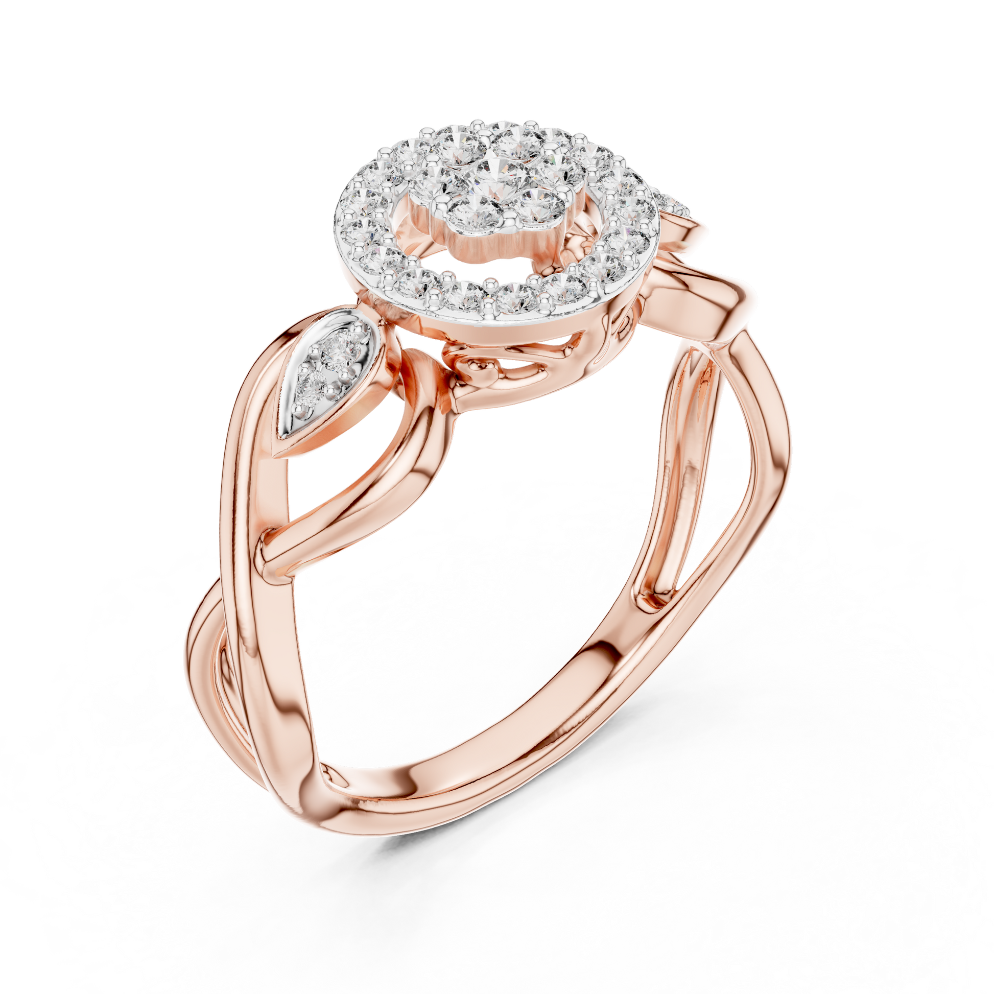 Mixed Shape Lab Grown Diamond Halo Ring