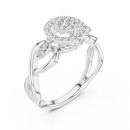 Mixed Shape Lab Grown Diamond Halo Ring
