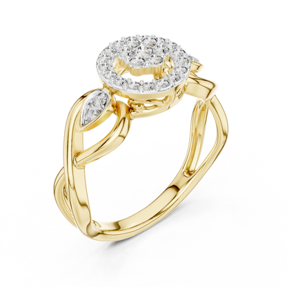 Mixed Shape Lab Grown Diamond Halo Ring