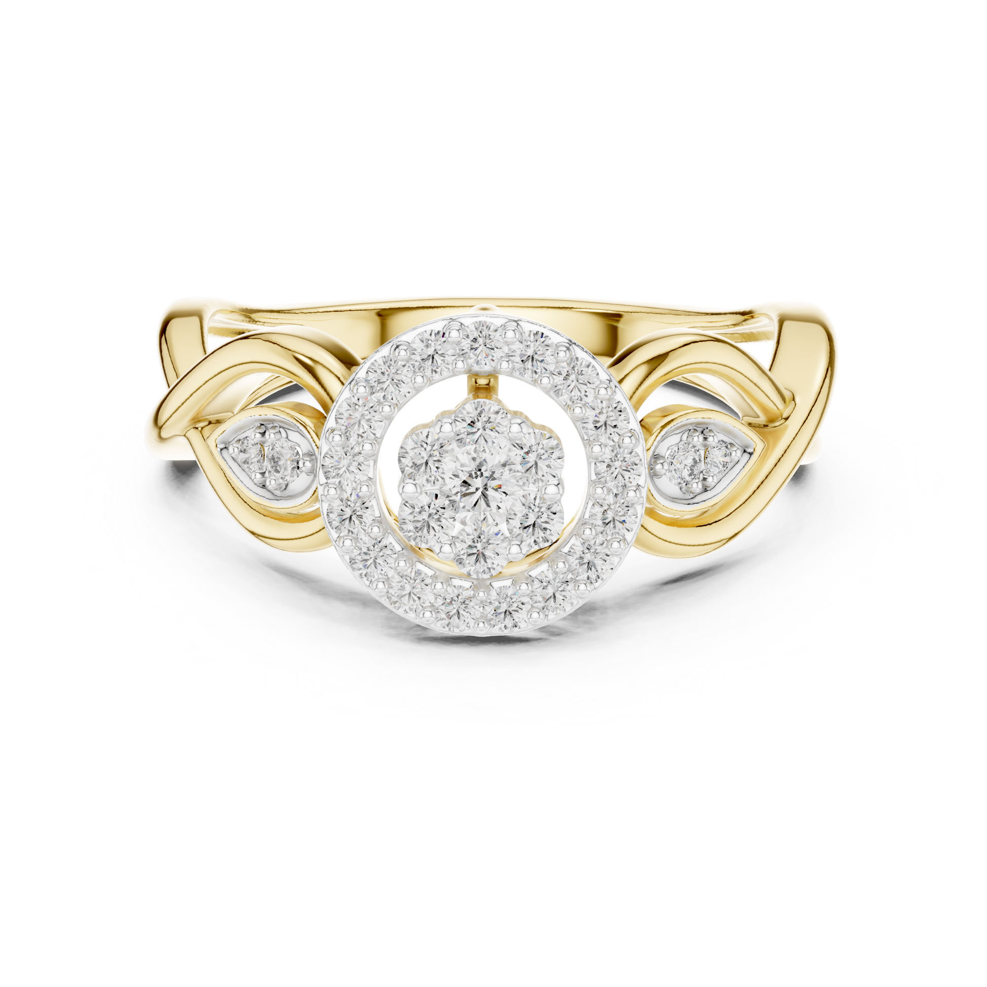 Mixed Shape Lab Grown Diamond Halo Ring