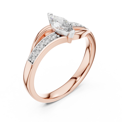 Mixed Shape Lab Grown Diamond Side Stone Ring