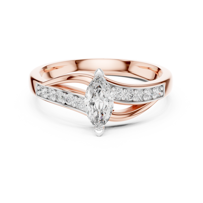 Mixed Shape Lab Grown Diamond Side Stone Ring