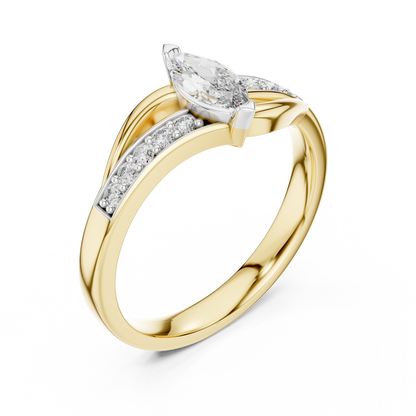 Mixed Shape Lab Grown Diamond Side Stone Ring