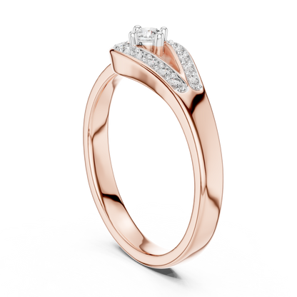 Round Halo Lab Grown Diamond Ring