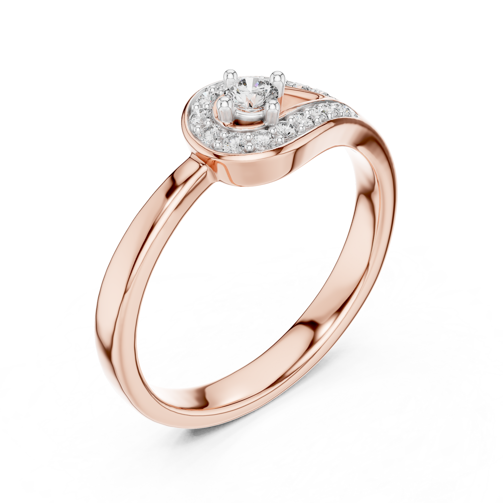 Round Halo Lab Grown Diamond Ring