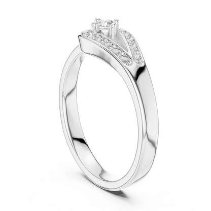 Round Halo Lab Grown Diamond Ring