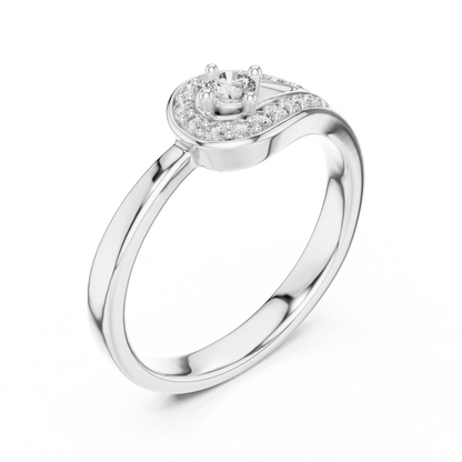 Round Halo Lab Grown Diamond Ring