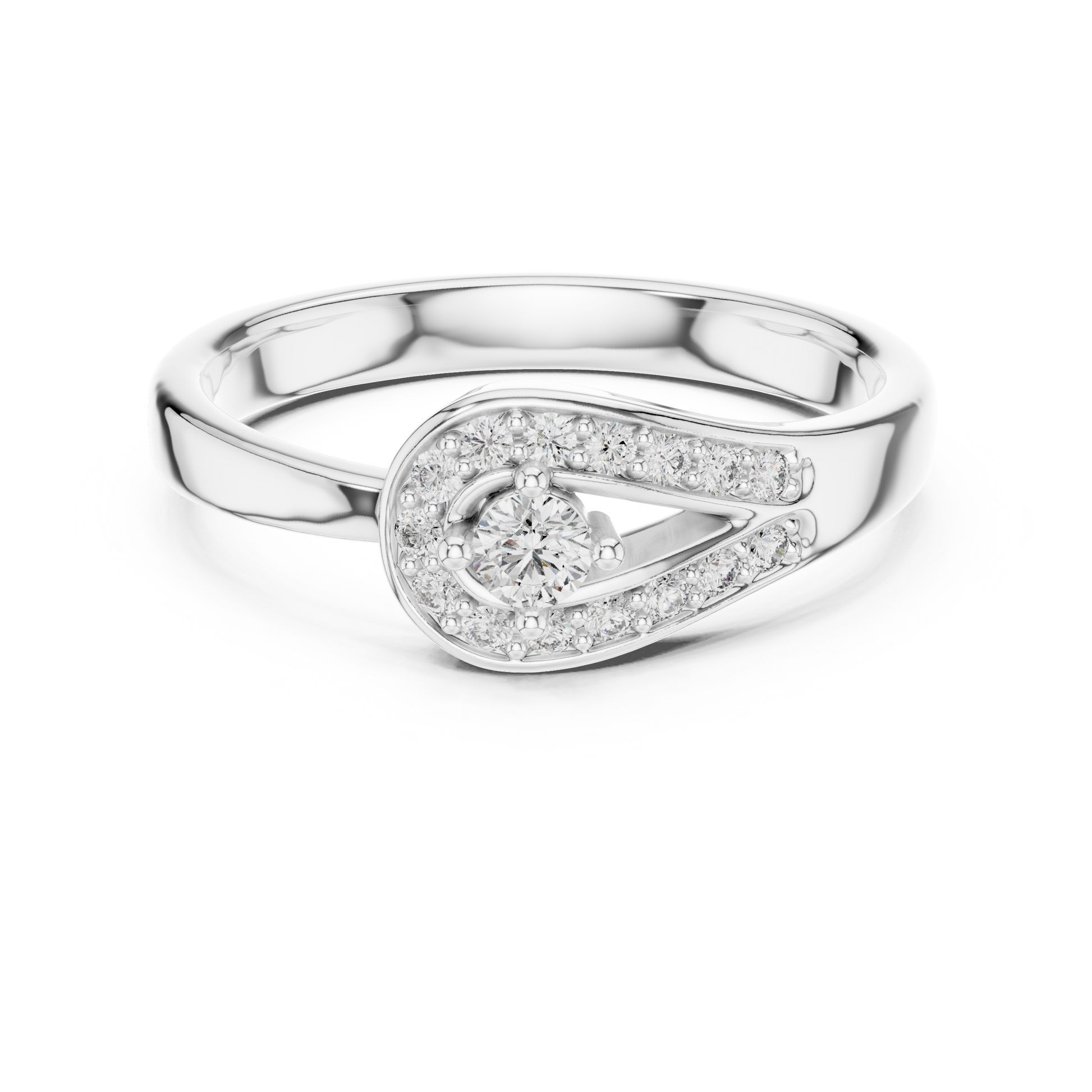 Round Halo Lab Grown Diamond Ring