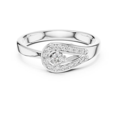 Round Halo Lab Grown Diamond Ring