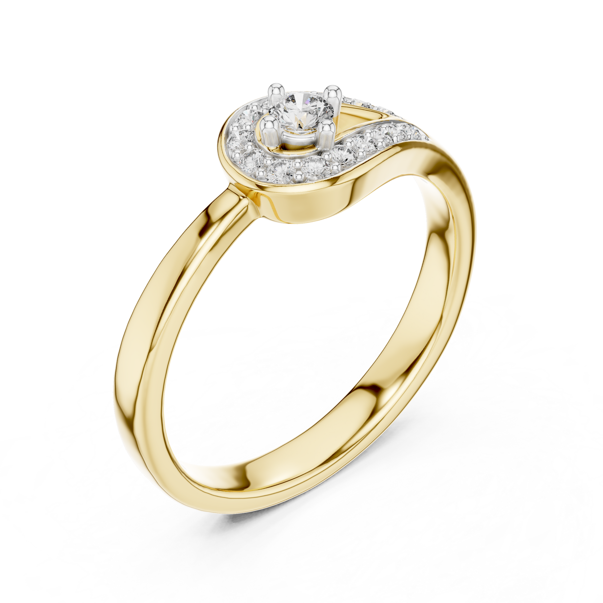 Round Halo Lab Grown Diamond Ring
