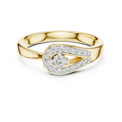 Round Halo Lab Grown Diamond Ring
