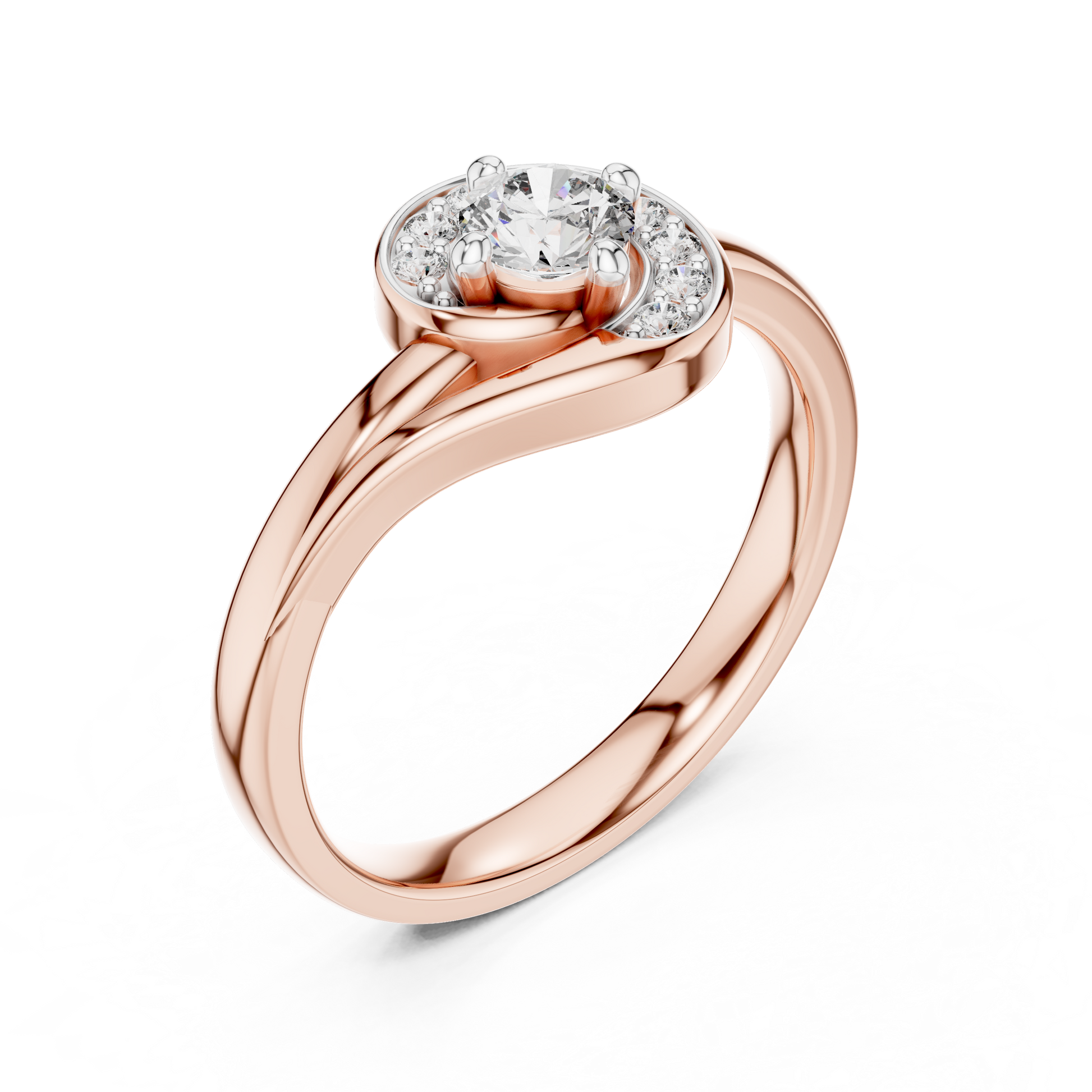 Round Halo Lab Grown Diamond Ring