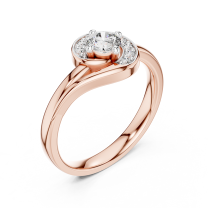 Round Halo Lab Grown Diamond Ring