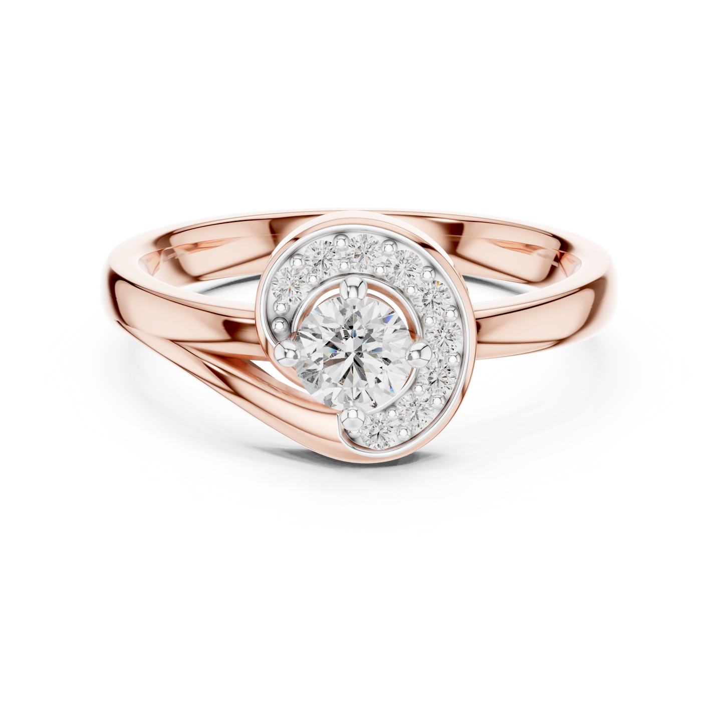 Round Halo Lab Grown Diamond Ring