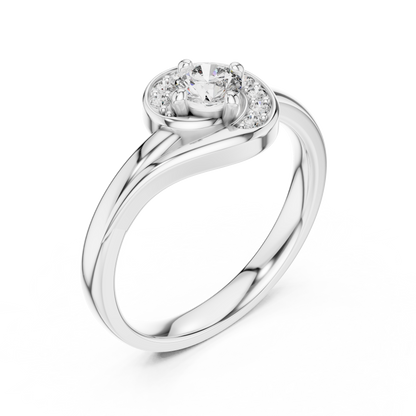 Round Halo Lab Grown Diamond Ring