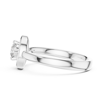 Round Halo Lab Grown Diamond Ring