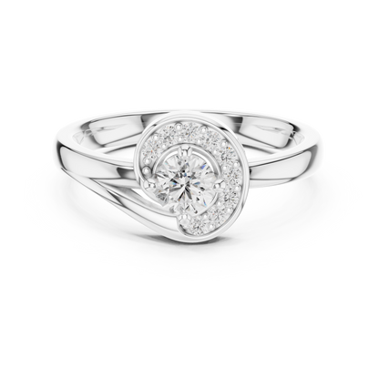 Round Halo Lab Grown Diamond Ring