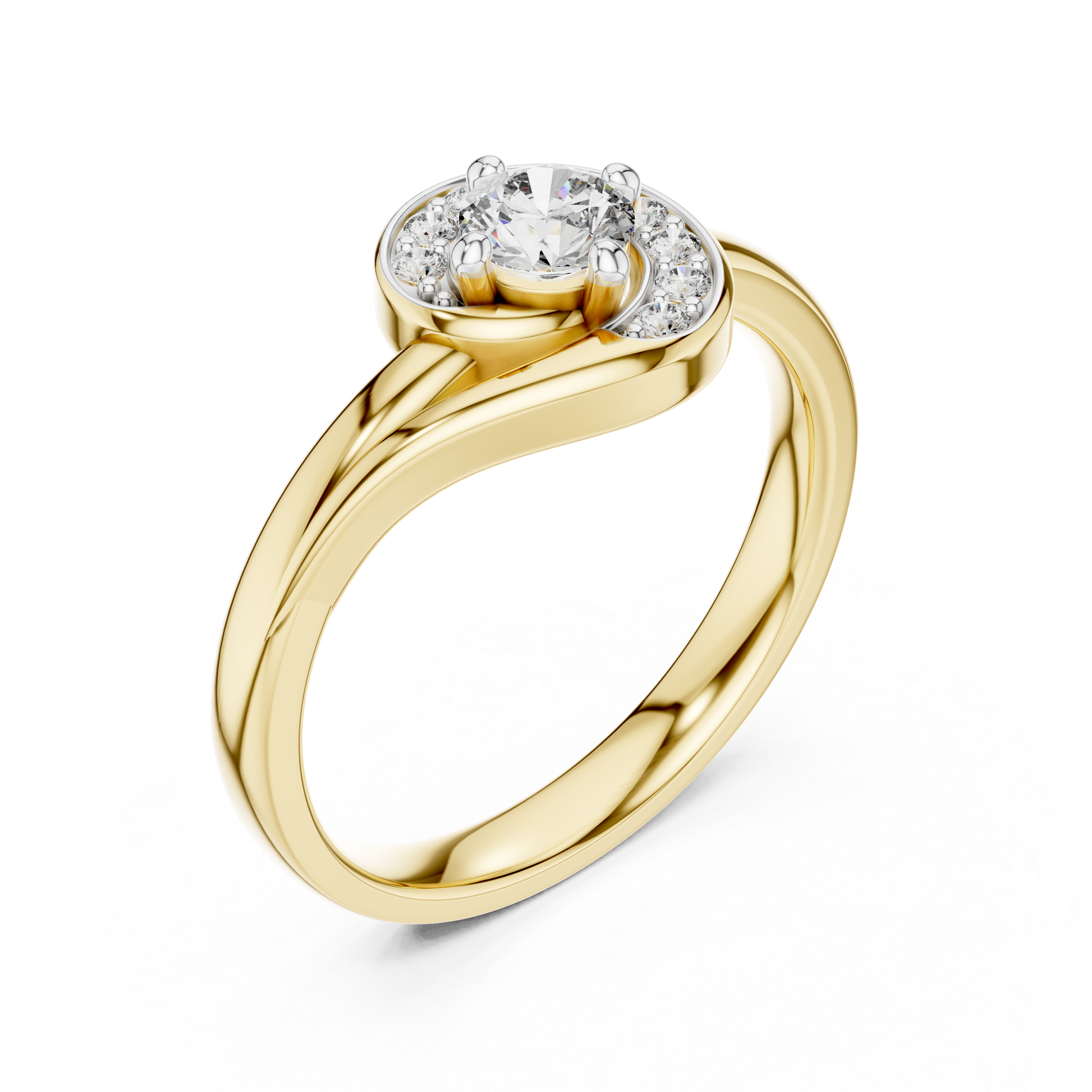 Round Halo Lab Grown Diamond Ring