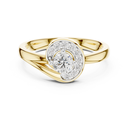 Round Halo Lab Grown Diamond Ring
