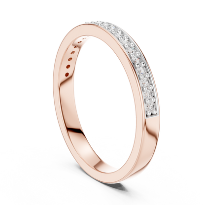 Round Pave Lab Grown Diamond Ring