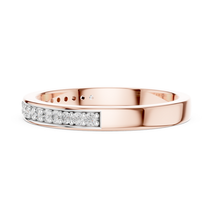 Round Pave Lab Grown Diamond Ring